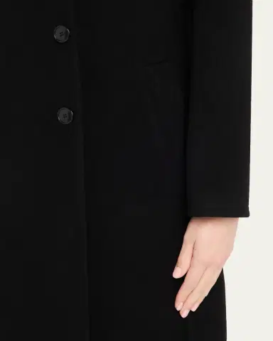 Akris Leather Collar Cashmere Coat | Thumbnail 5 Akris Leather Collar Cashmere Coat | Thumbnail 5
