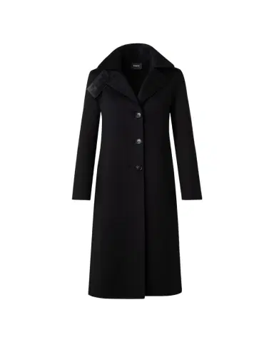 Akris Leather Collar Cashmere Coat | Thumbnail 1 Akris Leather Collar Cashmere Coat | Thumbnail 1