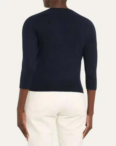Loro Piana Girocollo Manica Neo Piuma Cashmere Sweater | Thumbnail 3