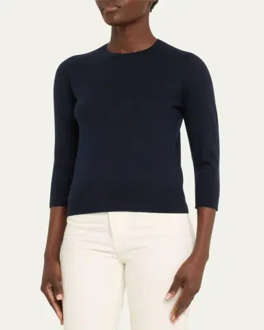 Loro Piana Girocollo Manica Neo Piuma Cashmere Sweater | Thumbnail 4