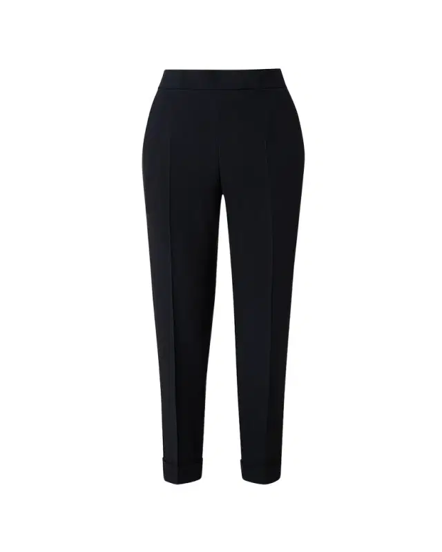 Chris Pleated Straight-Leg Pants