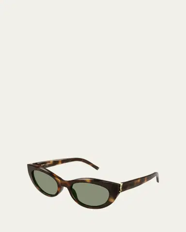 Saint Laurent YSL Acetate Cat-Eye Sunglasses | Thumbnail 2