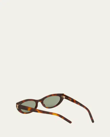 Saint Laurent YSL Acetate Cat-Eye Sunglasses | Thumbnail 3