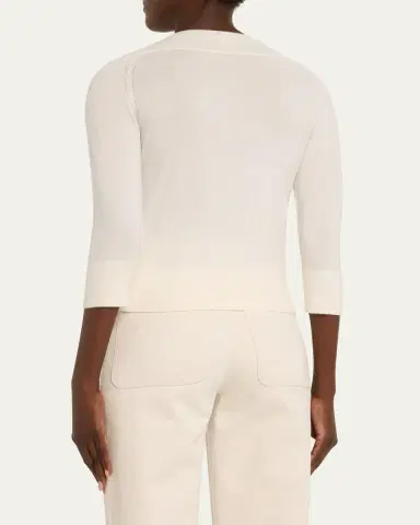 Loro Piana Girocollo Manica Neo Piuma Cashmere Sweater | Thumbnail 3 Loro Piana Girocollo Manica Neo Piuma Cashmere Sweater | Thumbnail 3