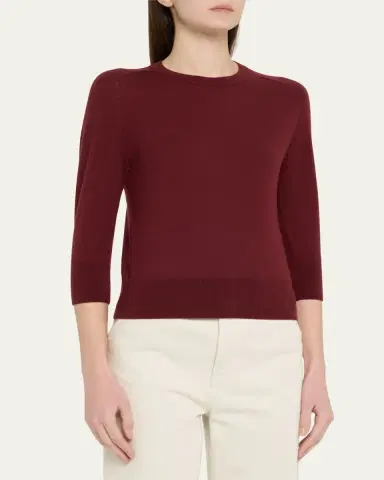 Loro Piana Girocollo Manica Neo Piuma Cashmere Sweater | Thumbnail 8 Loro Piana Girocollo Manica Neo Piuma Cashmere Sweater | Thumbnail 8