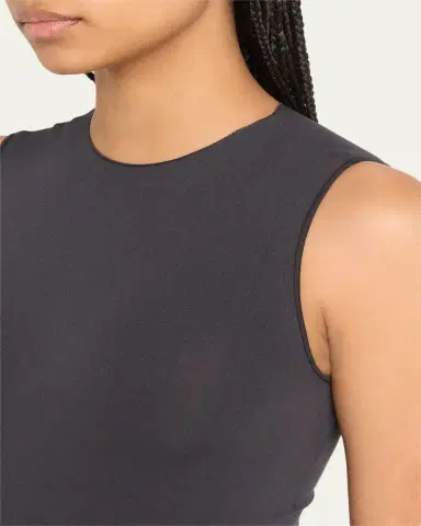 Skims Essential Sleeveless Crewneck Thong Bodysuit | Thumbnail 4 Skims Essential Sleeveless Crewneck Thong Bodysuit | Thumbnail 4