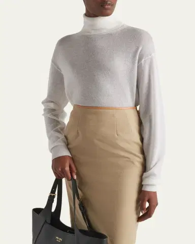 Prada Superfine Cashmere Turtleneck Sweater | Thumbnail 4
