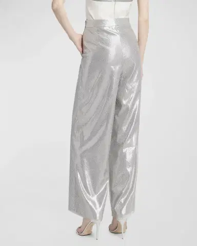 Giorgio Armani Crystal Wide-Leg Silk Trousers | Thumbnail 2 Giorgio Armani Crystal Wide-Leg Silk Trousers | Thumbnail 2