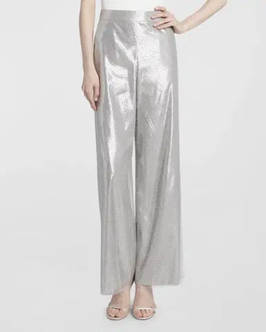 Giorgio Armani Crystal Wide-Leg Silk Trousers | Thumbnail 3 Giorgio Armani Crystal Wide-Leg Silk Trousers | Thumbnail 3