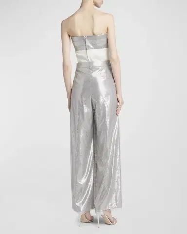 Giorgio Armani Crystal Wide-Leg Silk Trousers | Thumbnail 6 Giorgio Armani Crystal Wide-Leg Silk Trousers | Thumbnail 6