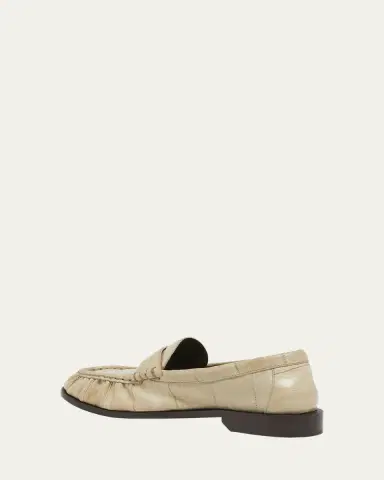 Saint Laurent Le Leather YSL Penny Loafers | Thumbnail 4