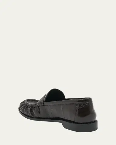 Saint Laurent Le Leather YSL Penny Loafers | Thumbnail 8