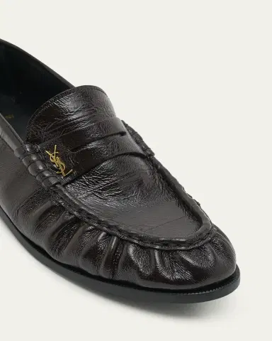 Saint Laurent Le Leather YSL Penny Loafers | Thumbnail 9