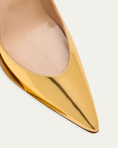 Manolo Blahnik Kietta Metallic Leather Stiletto Pumps | Thumbnail 7