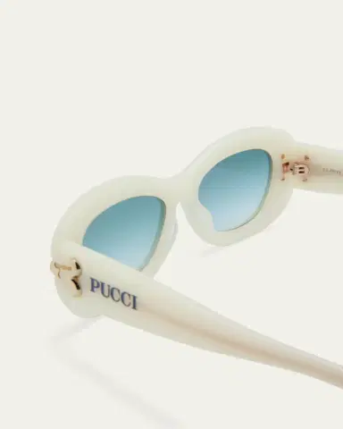 PUCCI Filigree Acetate Oval Sunglasses | Thumbnail 4 PUCCI Filigree Acetate Oval Sunglasses | Thumbnail 4