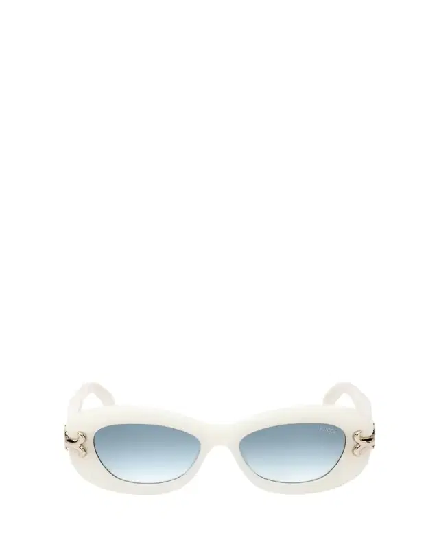Pucci Filigree Acetate Oval Sunglasses