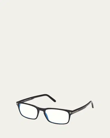 Tom Ford Blue Blocking Acetate Rectangle Glasses | Thumbnail 2 Tom Ford Blue Blocking Acetate Rectangle Glasses | Thumbnail 2