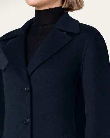 Akris Leather Collar Cashmere Coat | Thumbnail 5 Akris Leather Collar Cashmere Coat | Thumbnail 5