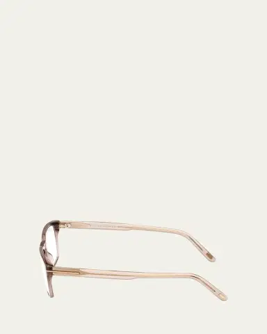 Tom Ford Blue Blocking Keyhole Acetate Rectangle Glasses | Thumbnail 3 Tom Ford Blue Blocking Keyhole Acetate Rectangle Glasses | Thumbnail 3