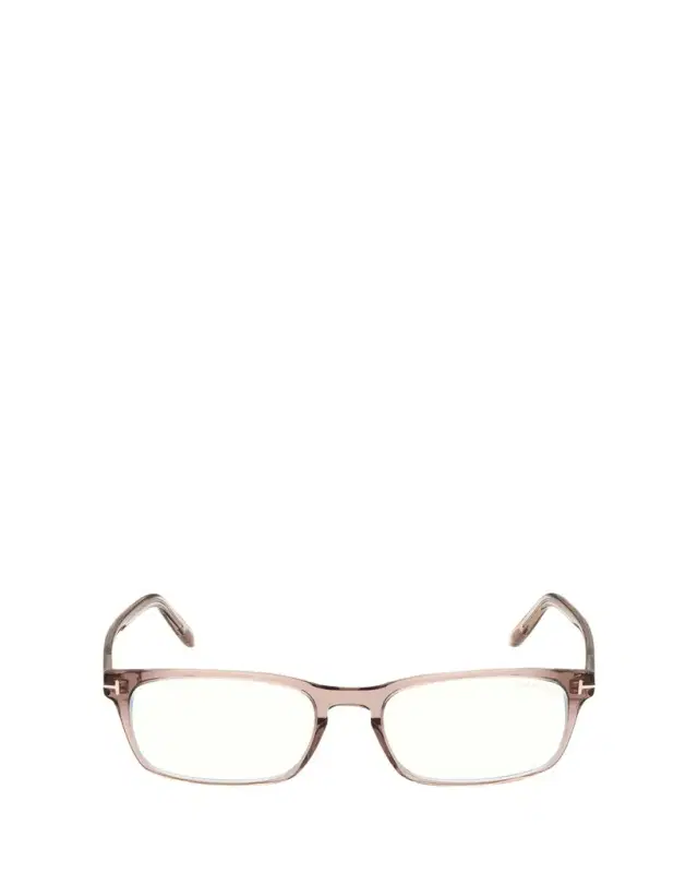 TOM FORD Blue Blocking Keyhole Acetate Rectangle Glasses