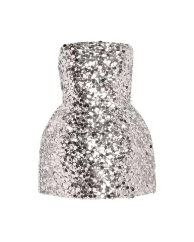 Bronx and Banco Maraya Strapless Lace-Up Sequin Mini Dress | Thumbnail 1 Bronx and Banco Maraya Strapless Lace-Up Sequin Mini Dress | Thumbnail 1
