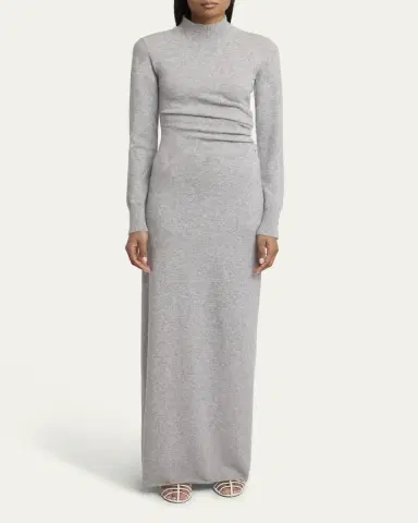 Proenza Schouler Annette Long-Sleeve Cashmere Silk Maxi Dress | Thumbnail 2