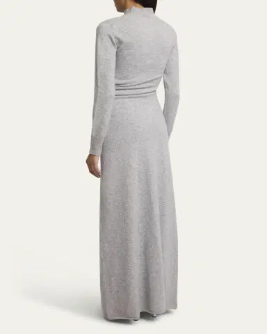 Proenza Schouler Annette Long-Sleeve Cashmere Silk Maxi Dress | Thumbnail 3