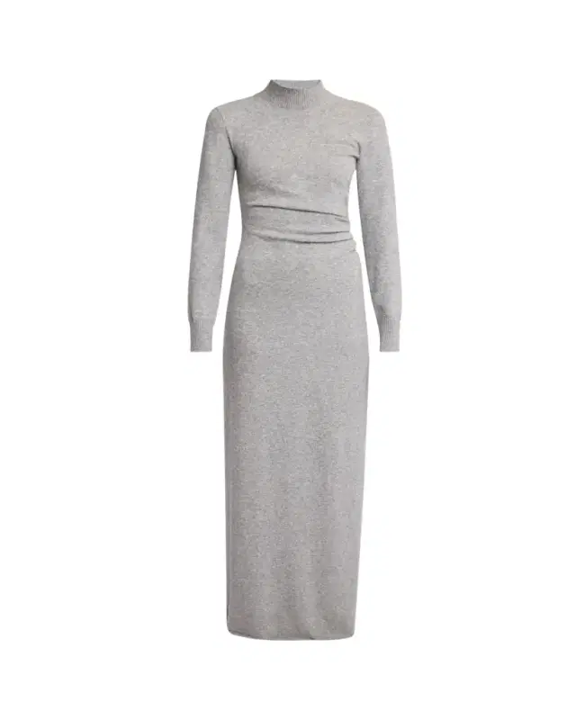 Annette Long-Sleeve Cashmere Silk Maxi Dress