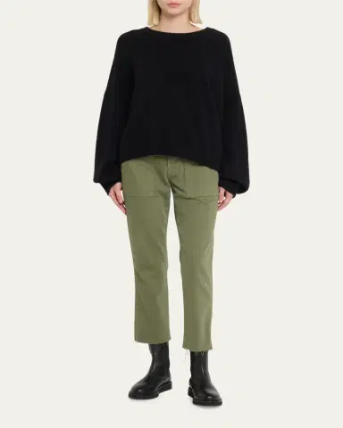 AMO Denim Easy Straight Cropped Army Trousers | Thumbnail 6 AMO Denim Easy Straight Cropped Army Trousers | Thumbnail 6