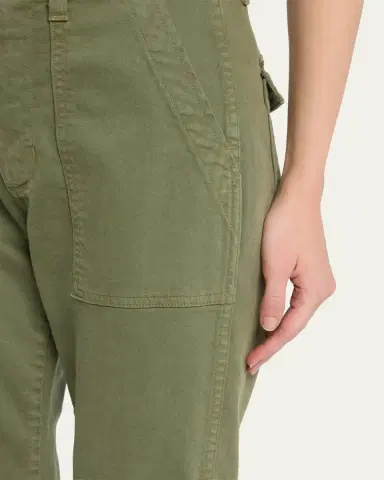 AMO Denim Easy Straight Cropped Army Trousers | Thumbnail 9 AMO Denim Easy Straight Cropped Army Trousers | Thumbnail 9