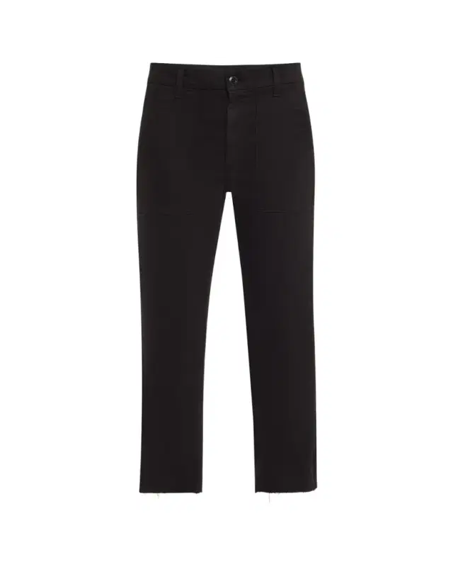AMO Denim Easy Straight Cropped Army Trousers