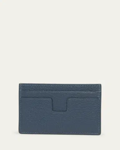 Tom Ford Men's T-Line Grained Leather Card Holder | Thumbnail 6 Tom Ford Men's T-Line Grained Leather Card Holder | Thumbnail 6