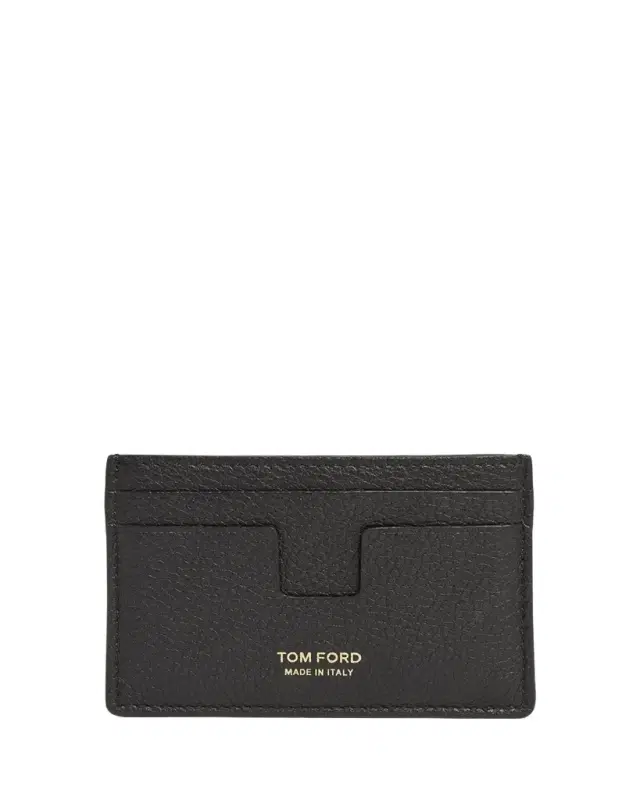 TOM FORD Men's T-Line Grained Leather Card Holder