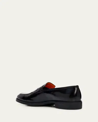 Santoni Men's Easy Leather Penny Loafers | Thumbnail 4 Santoni Men's Easy Leather Penny Loafers | Thumbnail 4