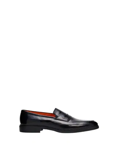 Santoni Men's Easy Leather Penny Loafers | Thumbnail 1 Santoni Men's Easy Leather Penny Loafers | Thumbnail 1