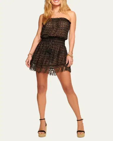 Ramy Brook Lauryn Strapless Crochet Mini Dress | Thumbnail 2 Ramy Brook Lauryn Strapless Crochet Mini Dress | Thumbnail 2
