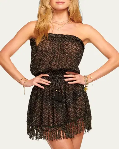 Ramy Brook Lauryn Strapless Crochet Mini Dress | Thumbnail 4 Ramy Brook Lauryn Strapless Crochet Mini Dress | Thumbnail 4