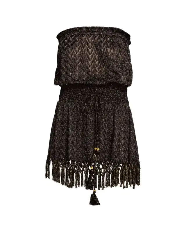 Lauryn Strapless Crochet Mini Dress