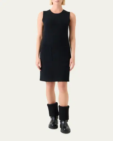 Akris Cashmere Double-Face Knit Sleeveless Dress | Thumbnail 2
