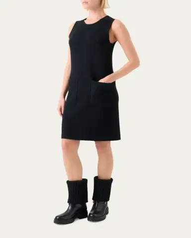 Akris Cashmere Double-Face Knit Sleeveless Dress | Thumbnail 4