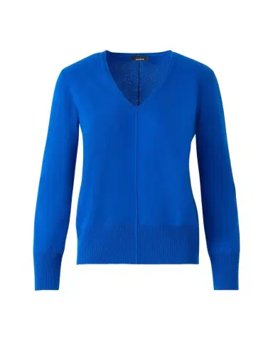 Akris V-Neck Pure Cashmere Knit Sweater | Thumbnail 1
