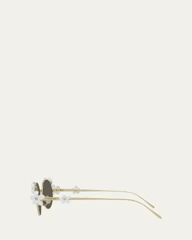 LOEWE Signature Floral Metal Sunglasses | Thumbnail 4