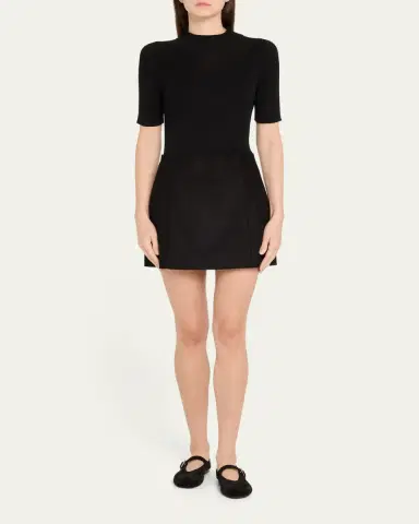 Alice + Olivia Riley Suede Mini Skirt | Thumbnail 2 Alice + Olivia Riley Suede Mini Skirt | Thumbnail 2