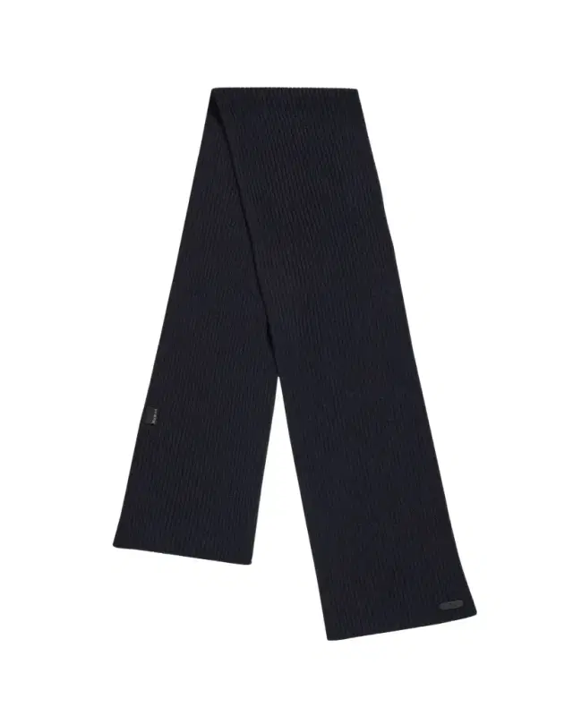 Brioni Men's Cashmere Rib Leather-Label Scarf