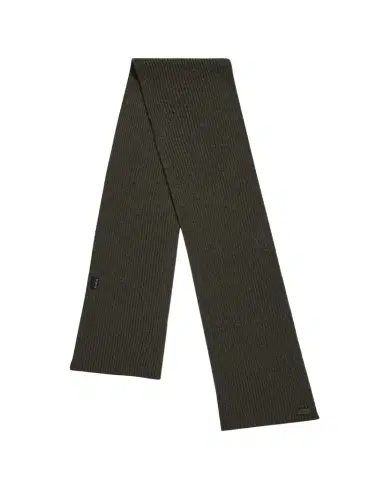 Brioni Men's Cashmere Rib Leather-Label Scarf | Thumbnail 1 Brioni Men's Cashmere Rib Leather-Label Scarf | Thumbnail 1