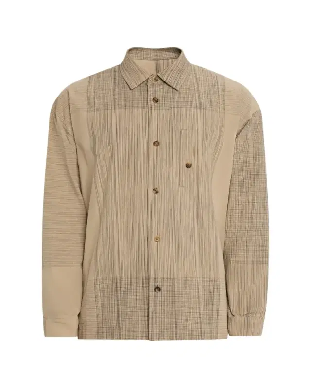 Men's Kasuri Maxi-Check Pocket Sport Shirt