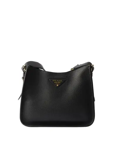 Prada Medium Daino Soft Leather Hobo Crossbody Bag | Thumbnail 1 Prada Medium Daino Soft Leather Hobo Crossbody Bag | Thumbnail 1