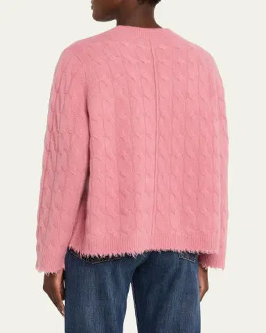 RE/DONE Cashmere Cable-Knit Cardigan | Thumbnail 3 RE/DONE Cashmere Cable-Knit Cardigan | Thumbnail 3