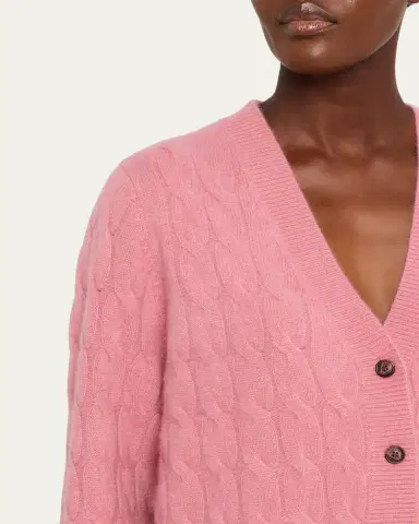 RE/DONE Cashmere Cable-Knit Cardigan | Thumbnail 5 RE/DONE Cashmere Cable-Knit Cardigan | Thumbnail 5