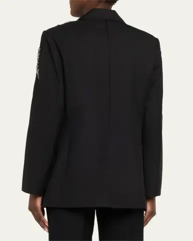 Kobi Halperin Lariz Single-Button Crystal Applique Jacket | Thumbnail 3